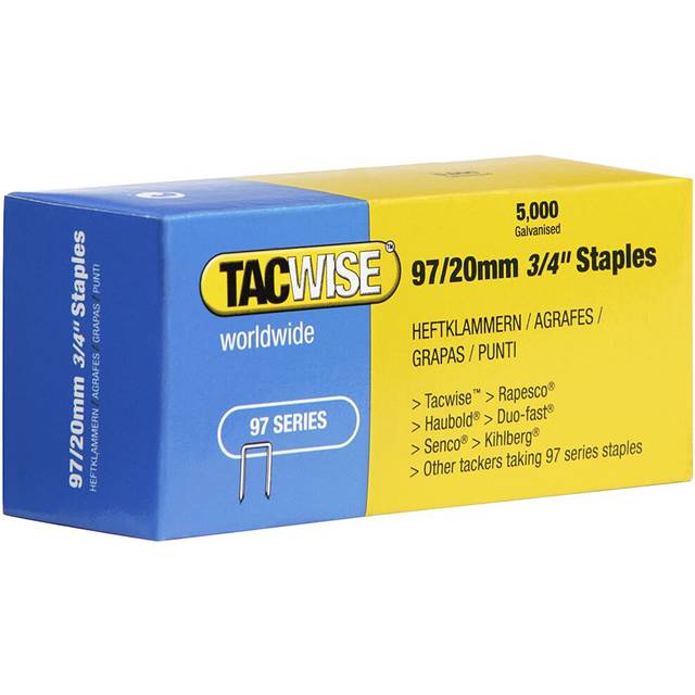 Tacwise Tacwise 0304 Type 97/20mm Galvanised Narrow Crown Staples, x 5000