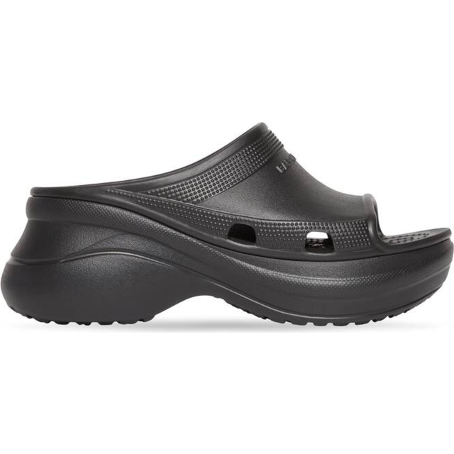 Balenciaga Pool Crocs Slide Sandal - Black - Women's - 11 - Eva