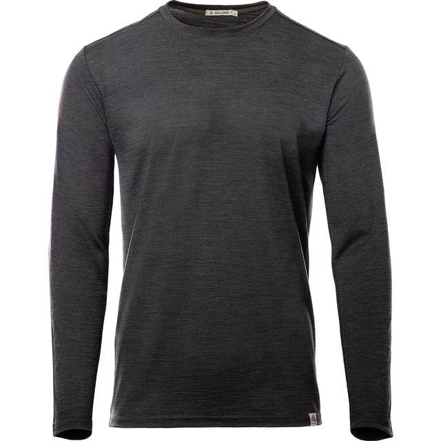 Aclima Mens LightWool 180 Crewneck (Grå (MARENGO) Large)