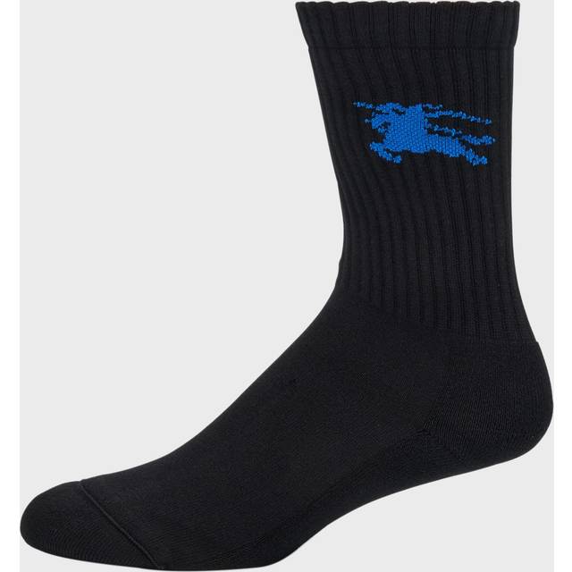 Burberry Ribbed Cotton Blend Socks - Black
