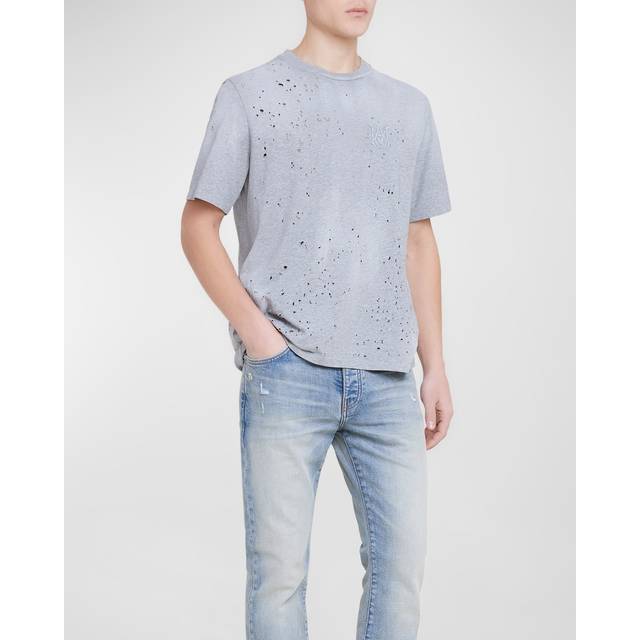 AMIRI Gray 'MA' Embroidered T-shirt - Grey - M