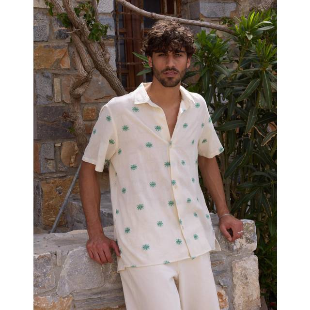 LES DEUX Ira Ss Shirt |Kräm |S