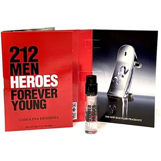 Carolina herrera 212 men heroes forever young 4 x1.5ml edt for men vial spray