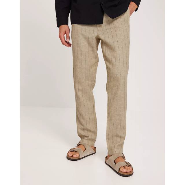 Les Deux Patrick Linen Pants Linnebyxor Beige