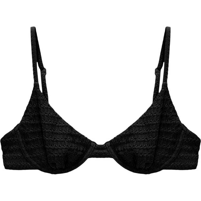 Pull&Bear Sort bikinitop med bøjle-Black