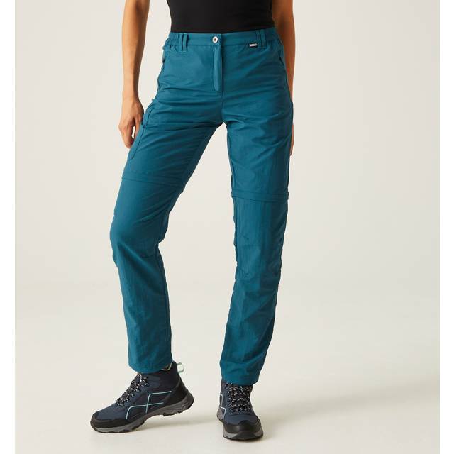 Regatta Womens Chaska Zip Off Durable Walking Trousers 12 - Waist 29' (74cm), Inside Leg 33'