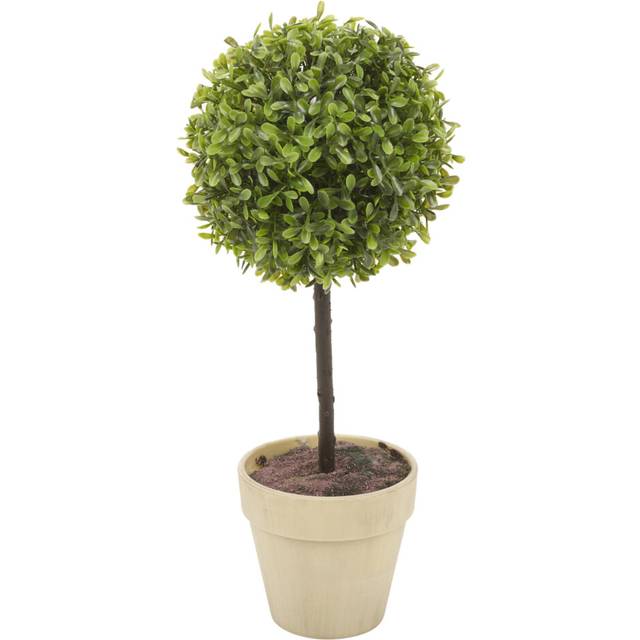 (Stone Colour Pot) Potted Ball Plant Artificial Indoor Or Outdoor Pot