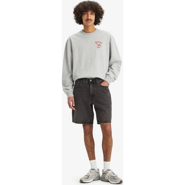 Levi's 468 Loose Fit Denim Shorts - Black, Black, Size 32, Men