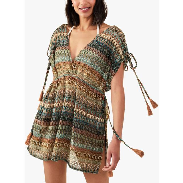 Accessorize Crochet Kaftan - Metallic