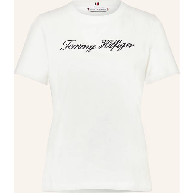 Tommy Hilfiger for woman. WW0WW43459 T-shirt with white logo (XXL), Casual, Short sleeve, Organic Cotton, Sustainable