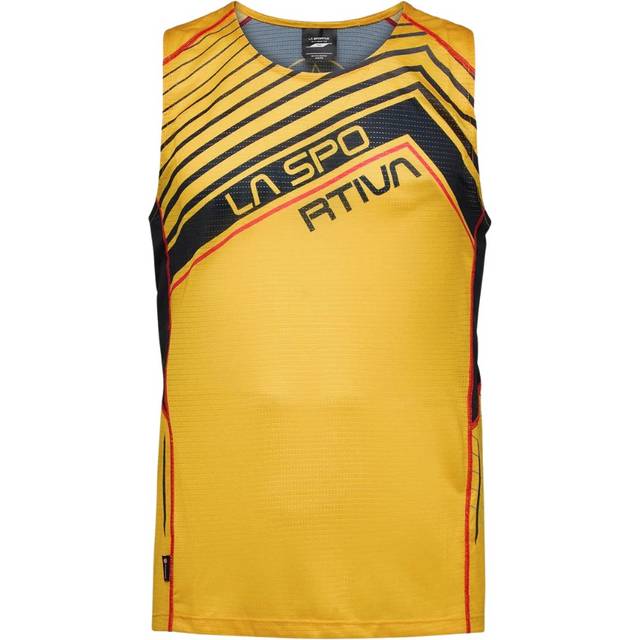 T-shirt La Sportiva Tank M Sleeveless Yellow Black, Size L