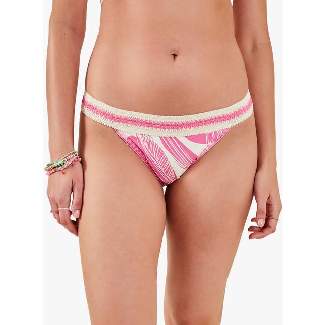 Accessorize Squiggle Print Bikini Bottoms - Pink