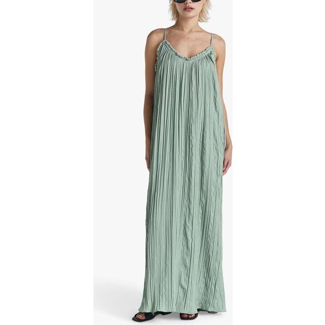 Summer Draped Textured Slip Dress - Mint - Craft your capsule wardrobe with everyday basics and denim designs from Swedish brand Twist and Tango. Effortlessly fusing ease and style, each timeless piece is sure to transcend seasons and become favourites in your daily edit.