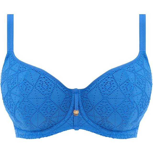 Freya Nomad Nights Crochet Sweetheart Bikini Top, Atlantic