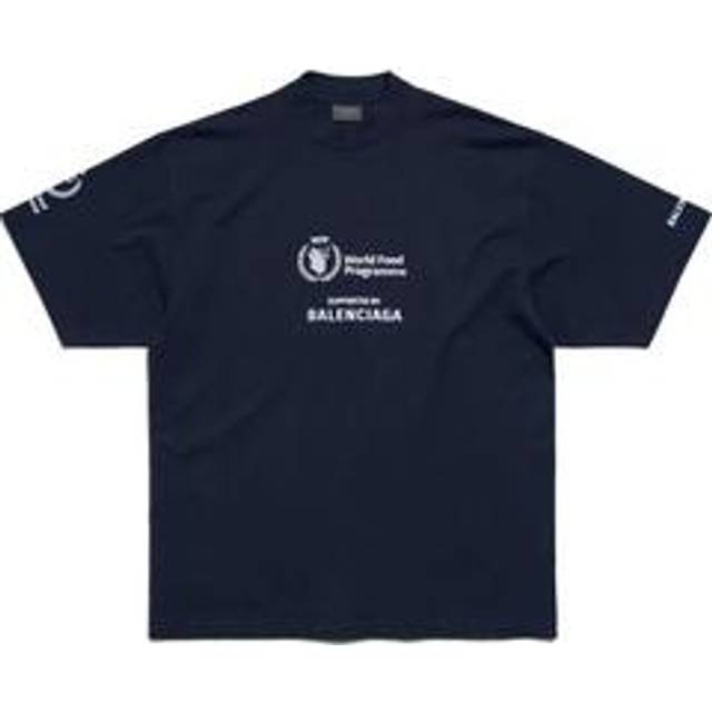 Balenciaga WFP T-Shirt Medium Fit - Blue - Unisex - - Cotton