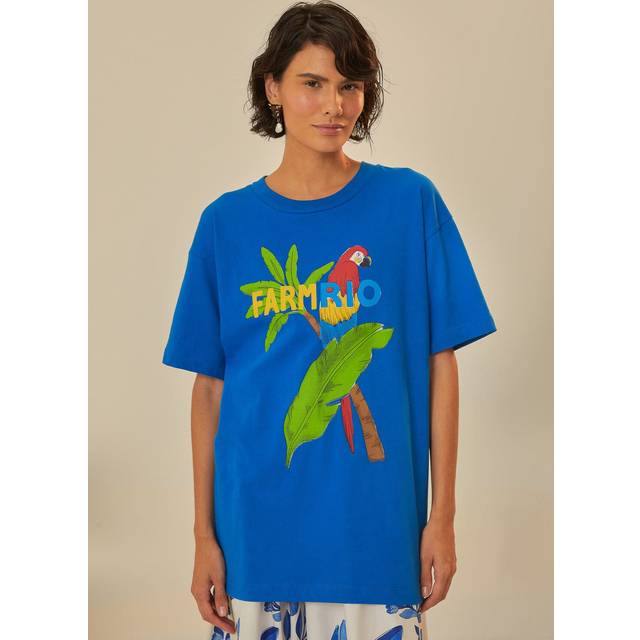 Farm Rio Relaxed Linen T-Shirt