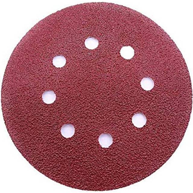 50 Pieces 8 Holes Sanding Discs 40 Grit 5 inch Hook and Loop Sandpaper Assortment for Random Orbital Sander