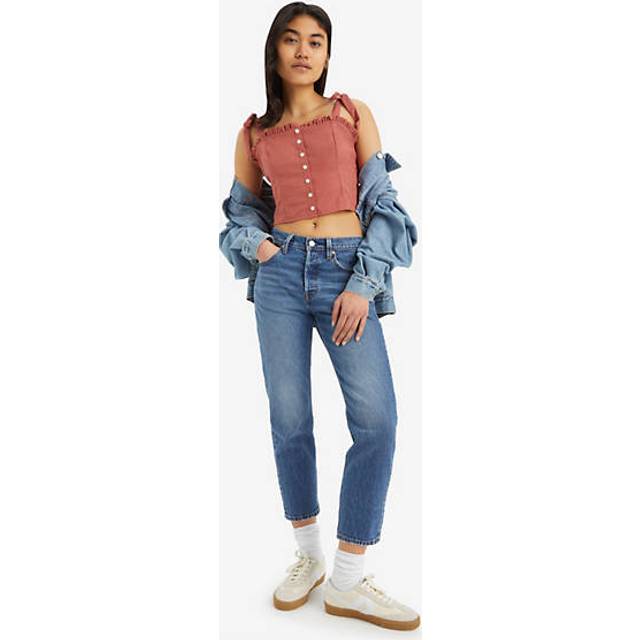 501® Original Cropped jeans - Blå / Erin Can'T Wait Stretch - 24X30