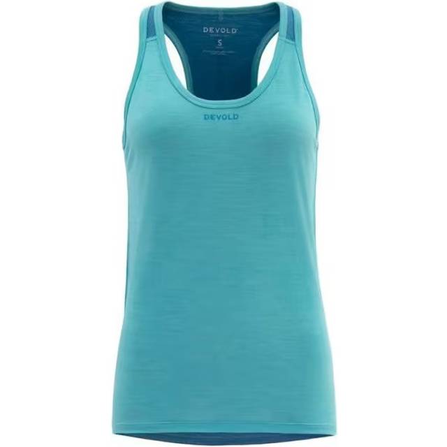 Devold Women's Running Merino Tank Linne, topp Dam Storlek XL Färg turkos