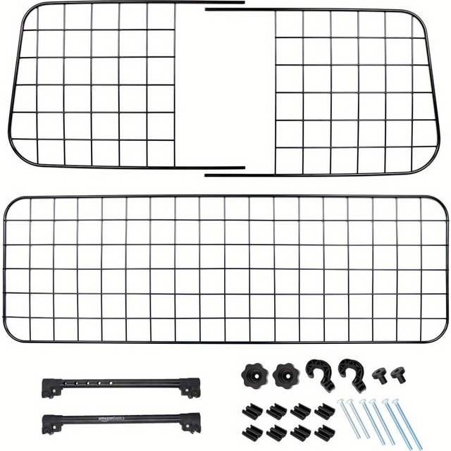 (Black, 30.48 cm) Universal Black Mesh Dog Guard, Pet Barrier Fence For Car Dog Fence For Outside Dog Fence
