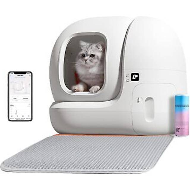 PETKIT Pura Max Automatisk kattlåda, självrengörande kattlåda, xSecure/Control APP/Max 76L kapacitet för flera katter (version utan rengöringsvätska)