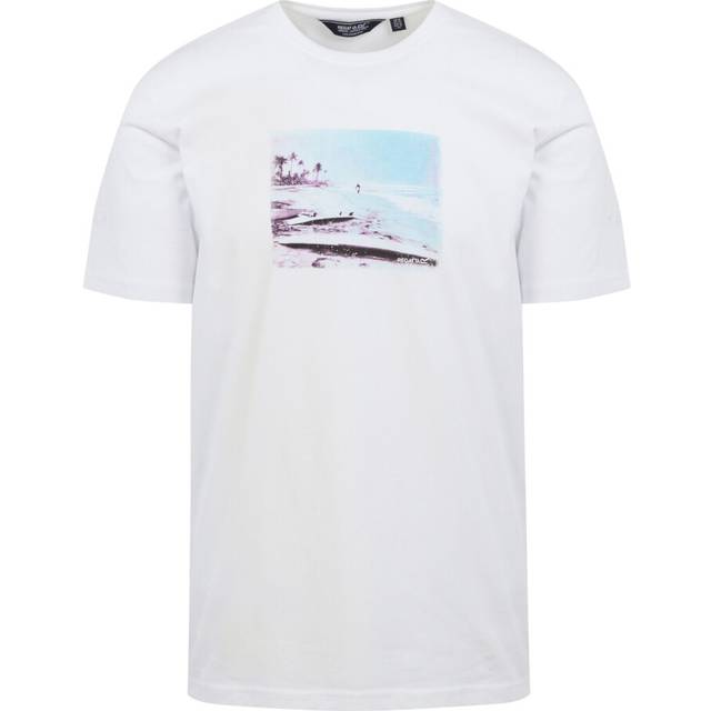 (L, White) Regatta Mens Cline VIII Beach T-Shirt