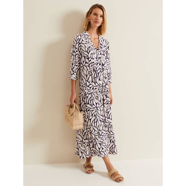 Phase Eight Women's Penele Geo Midi Dress - Purple - 10
