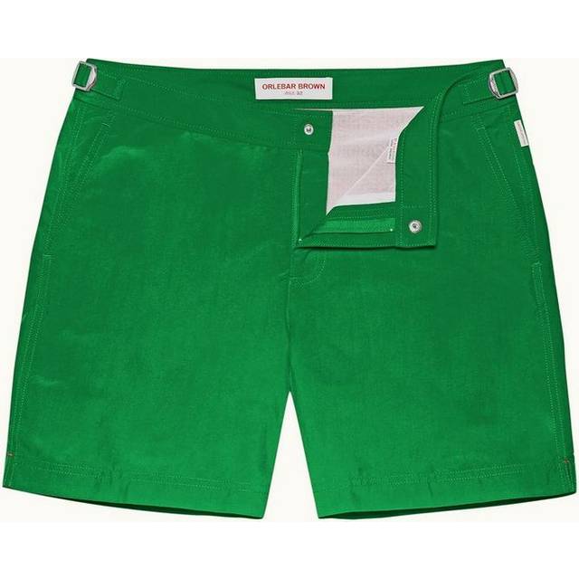 Orlebar Brown Mens Caddie Green Bulldog Brand-tab Regular-fit Swim Shorts 36