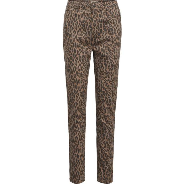 Leopard Print Skinny Fit Jeans