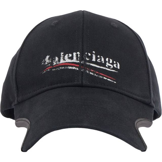 Balenciaga Political Stencil Cap - Black - Unisex - - Cotton