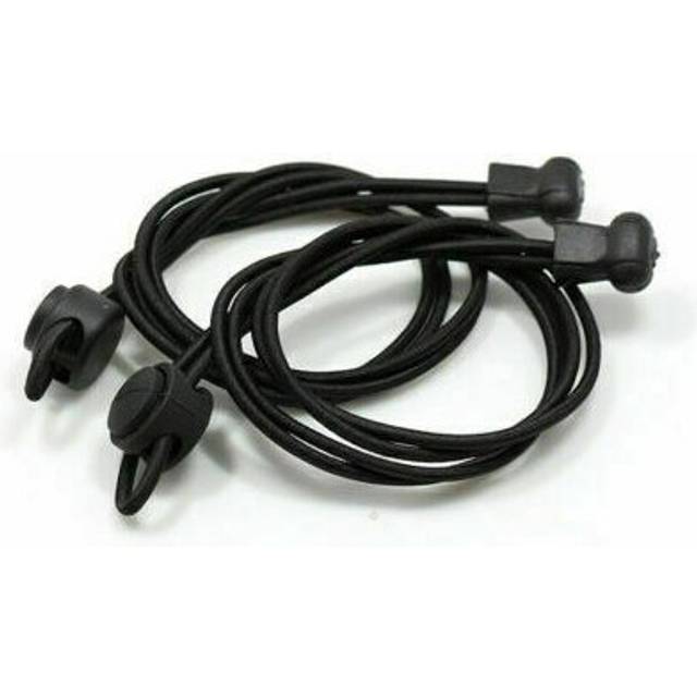 (Black) No Tie Shoe Laces Lazy Elastic Shoelaces Lock Adults Kids Sports Trainers