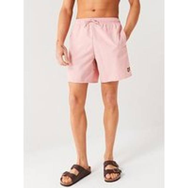 Lyle and Scott Mens Palm Pink Plain Swim Short - XX-Large