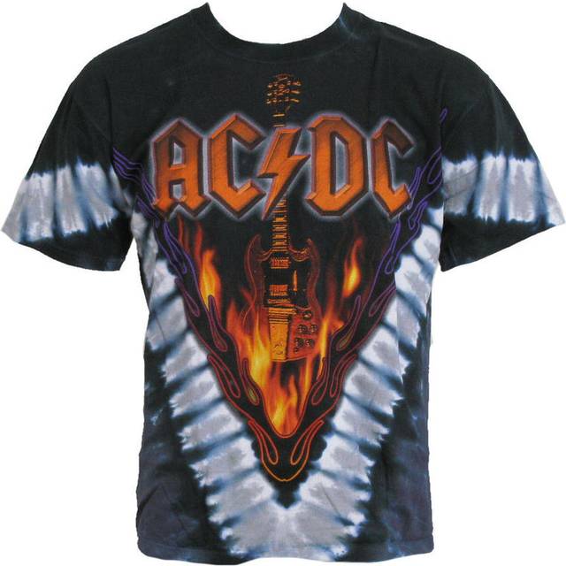 Liquid Blue Men's Acdc Hell'S Bells V Short Sleeve T-Shirt Multi Large