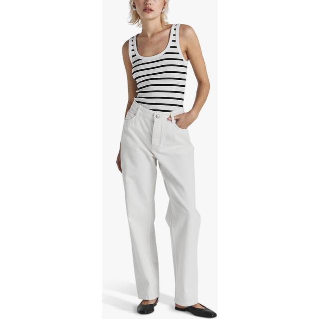 Twist & Tango Anderline Rigid Cotton Jeans, Off White
