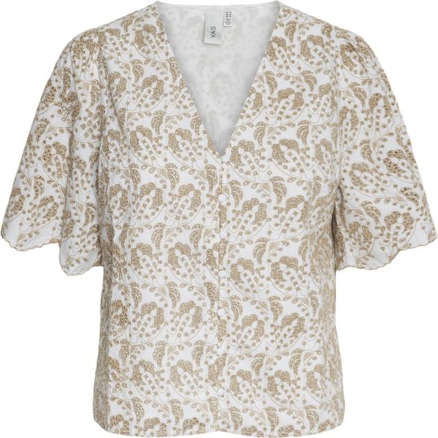 YAS Yasaprilla 3/4 TOP S. Dam Toppar Stl. XS - Från Magasin - Hvid (XS)