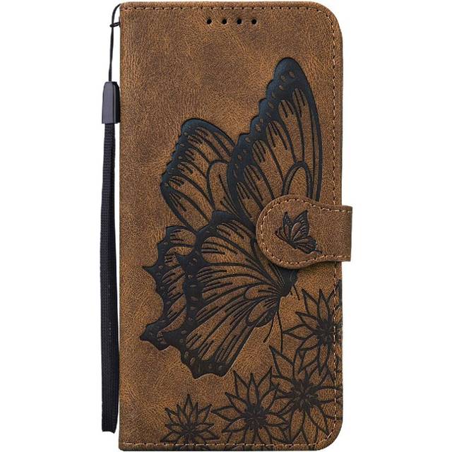 (Black) Case for Oppo A9 2020/a5 2020 Flip Phone Case Big Butterfly Kickstand Protective with Card Slot Stand Leather Wallet