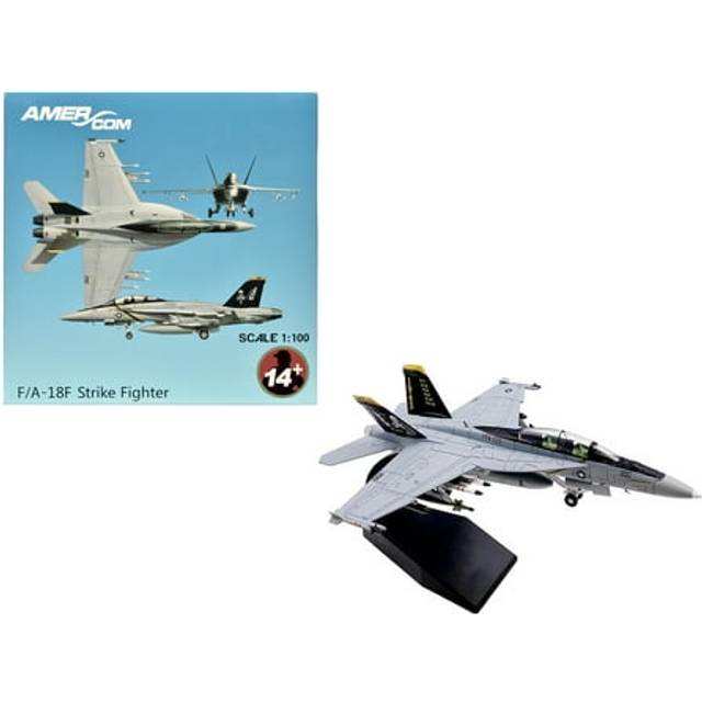 Boeing F/A-18F Super Hornet Fighter Aircraft "VFA-103 Jolly Rogers 75th Anniversary" (2018) United States Navy 1/100 Diecast Model Airplane