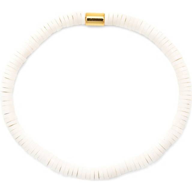 Seascape Vinyl Disc Bracelet in White - One Size