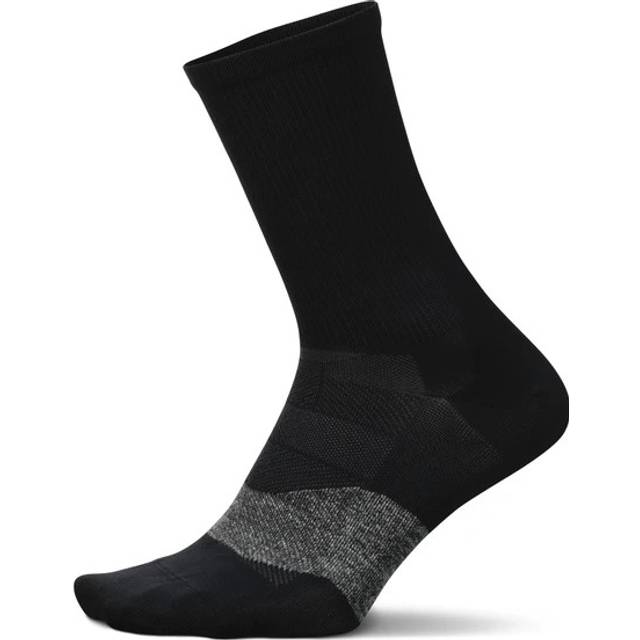 Feetures Elite Ultra Light Mini Crew Strumpor Unisex XL (47-51) - Svart, Perfekta för Löpning och Träning