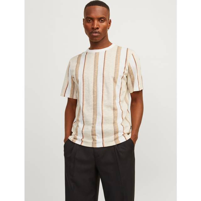 All Over Print O-ringning T-shirt - Beige - XS