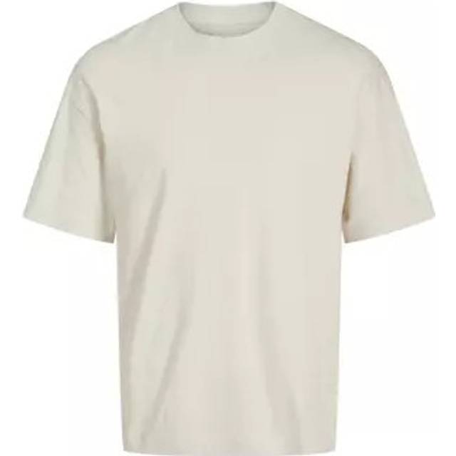 Jack & Jones – Gräddvit t-shirt i oversize-Vit/a