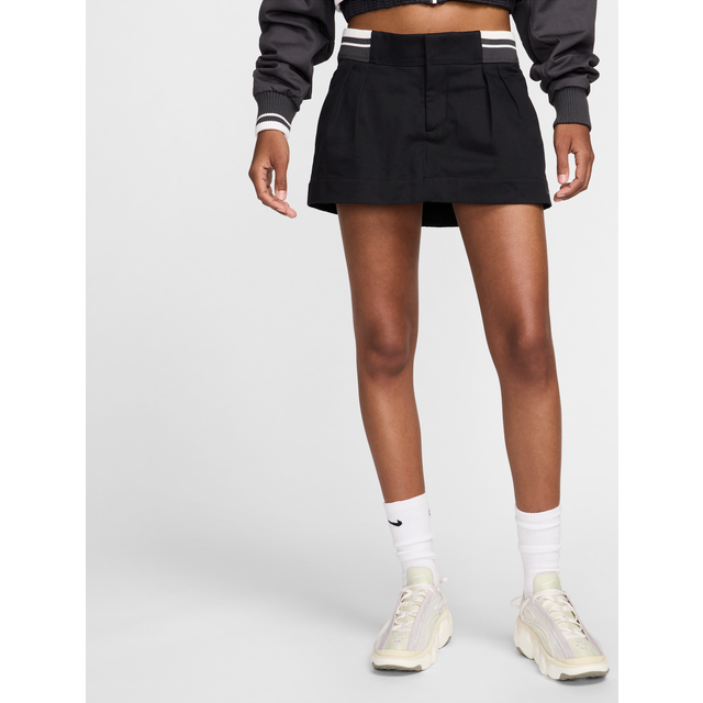 Nike Sportswear Women's Canvas Low-Rise Mini Skirt Black/ Anthracite XXL (XXL)
