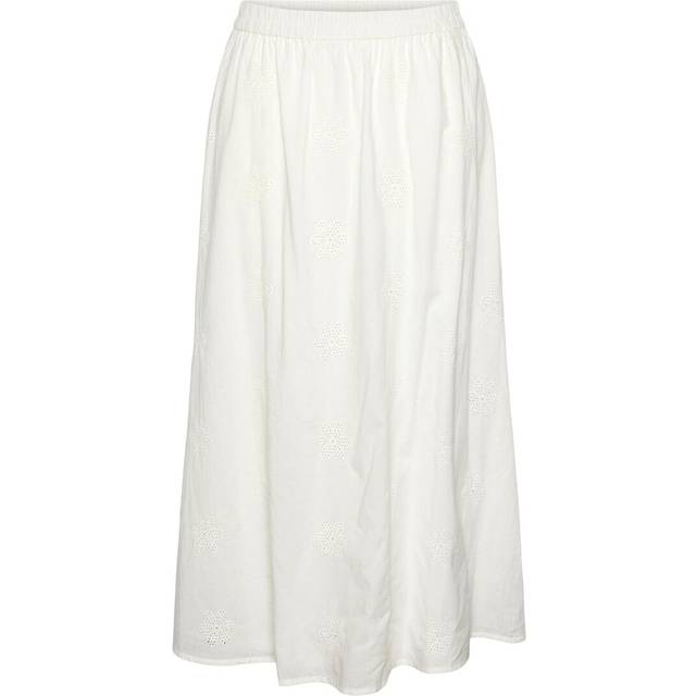 Pieces - Nederdel - PC Killi Hw Long Skirt - Cloud Dancer