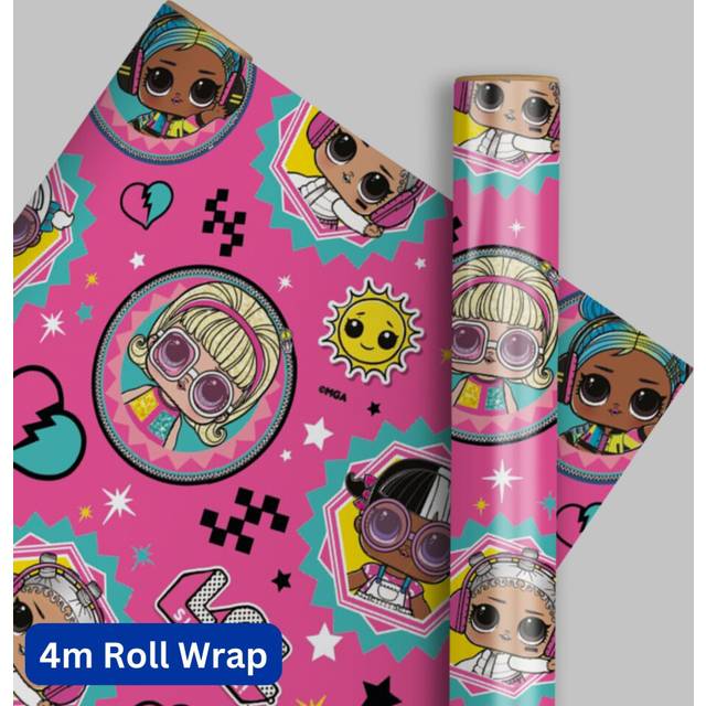 LOL Surprise 4m Roll Wrapping Paper
