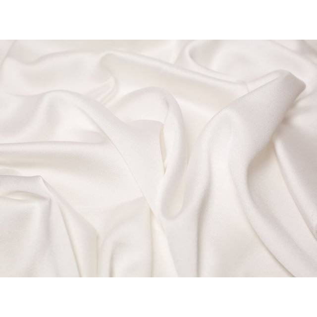 (Ivory) Minerva Nostalgic Crepe Back Satin Fabric - per metre