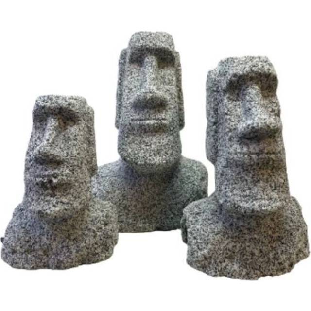 Aqua one easter island granite sand rock non-toxic aquarium ornament s/m/l