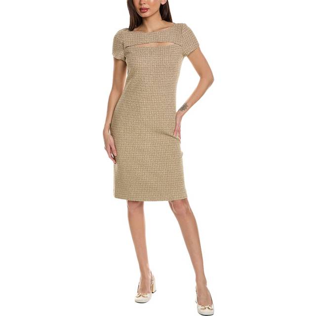 St. John Tinsel Tweed Sheath Dress