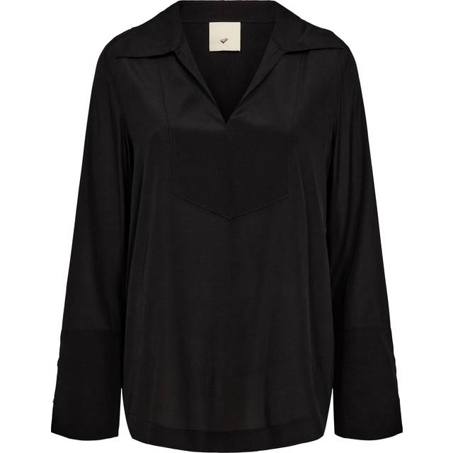 Heartmade ¤ Meilon Blouse HM Dam Långärmade Blusar Stl. 38 - Från Magasin - Black (38)