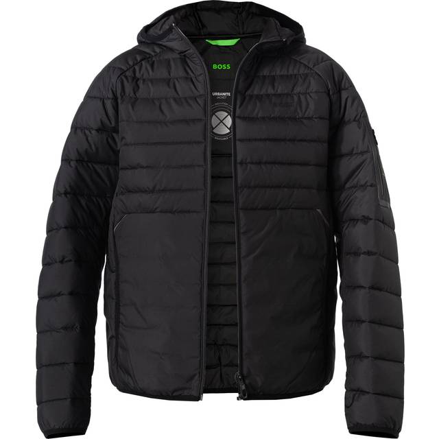 Black Two Tone Padded Coat (L)