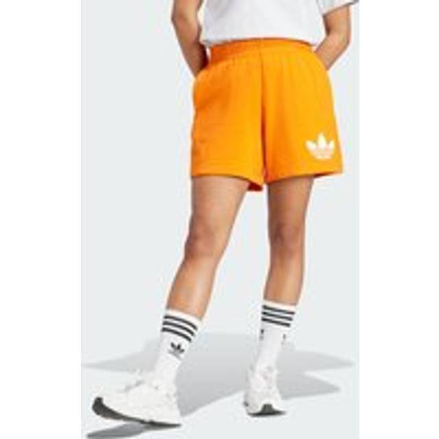 Pearl Trefoil Loose Fit Shorts - Orange - XS